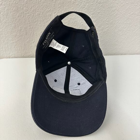 FILSON Logger Cap Black Wax Canvas License Plate Hat Outdoor Adjustable - Picture 8 of 9